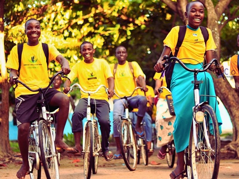 CODEWA Student with Bicycle